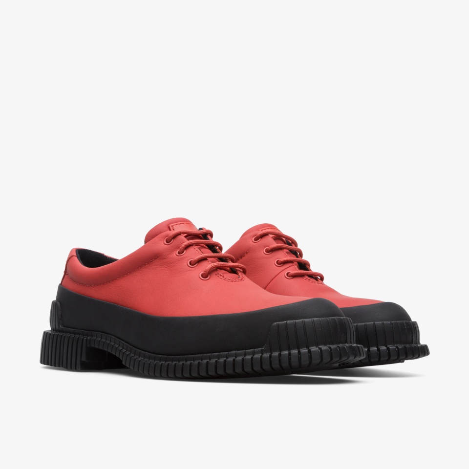 Camper Pix Black/Red - Camper Women's Formal Shoes ||3052-VCWJZ||